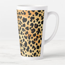 Caneca De Café Latte Vidro de Alteza Impressão do Tigre