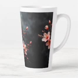 Caneca De Café Latte Vietnamese Peach Blossom Art