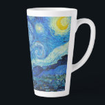 Caneca De Café Latte Vincent Van Gogh - Noite Estrelada<br><div class="desc">Vincent Van Gogh - Noite Estrelada</div>
