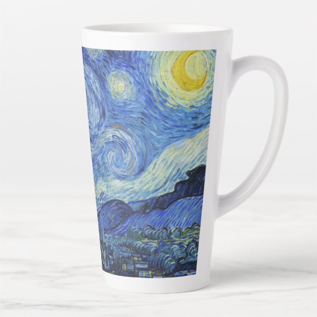 Caneca De Café Latte Vincent Van Gogh - Noite Estrelada (Direita)