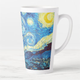 Caneca De Café Latte Vincent van Gogh - Starry Night Latte Mug