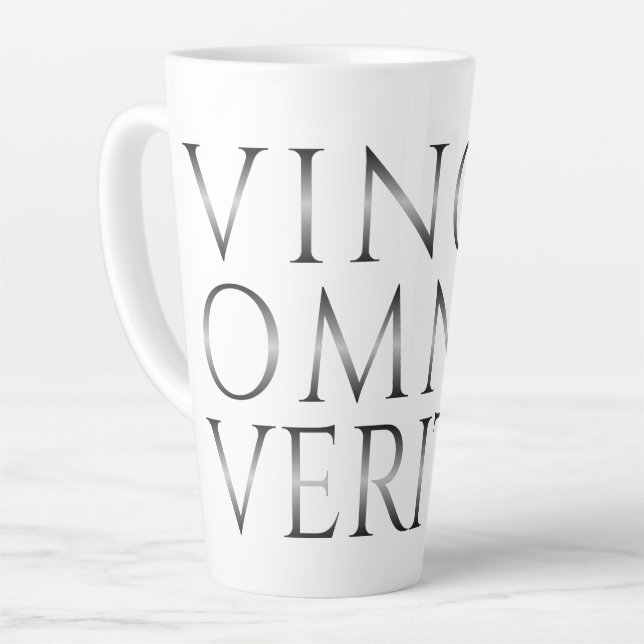 Caneca De Café Latte VINCIT OMNIA VERITAS - Luz (Ângulo esquerdo)