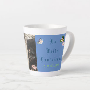 Caneca De Café Latte Vintage Dark Beauty Mardi Gras Latte Mug