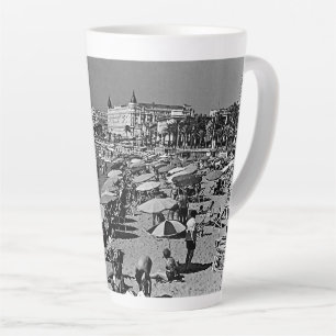 Caneca De Café Latte Vintage França Cannes a praia