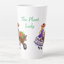 Caneca De Café Latte Vintage Graphic Floral