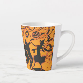Caneca De Café Latte Vintage Halloween Party Latte Mug
