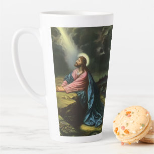 Caneca De Café Latte Vintage Jesus Cristo Rezando, Jardim de Gethsemane
