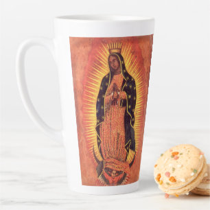 Caneca De Café Latte Vintage Religion Virgin Mary Nossa Senhora de Guad