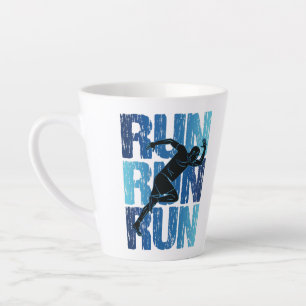 Caneca De Café Latte Vintage Runner - Executar Execução
