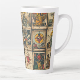 Caneca De Café Latte Vintage Tarot