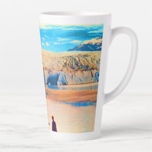 Caneca De Café Latte Vintage USA Alaska Mendenhall glacier Juneau