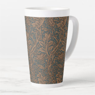 Caneca De Café Latte Vintage William Morris Arcadia Sem Costura Total