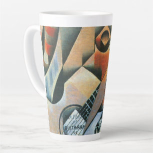 Caneca De Café Latte Violão (Banjo) e óculos, Juan Gris, Arte Vintage