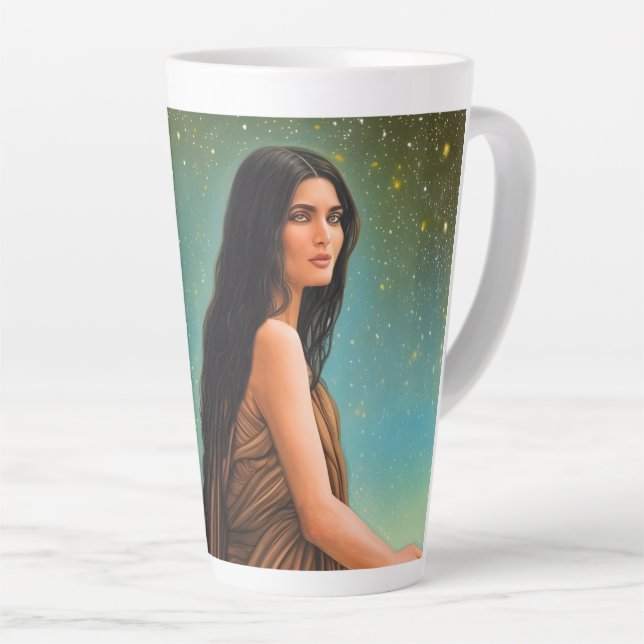 Caneca De Café Latte Virgem (Ângulo direito)