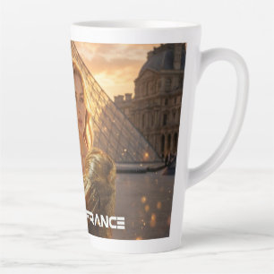 CANECA DE CAFÉ LATTE VIVA A FRANÇA - PARIS
