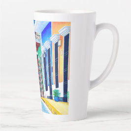 Caneca De Café Latte ¡Viva Porto Rico!