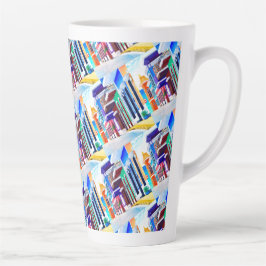 Caneca De Café Latte ¡Viva Porto Rico!