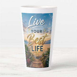 Caneca De Café Latte Viva Sua Melhor Vida