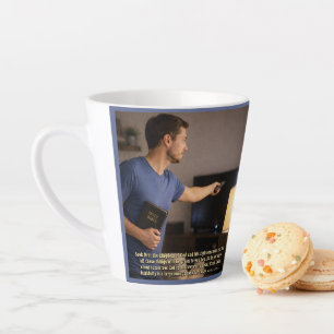 Caneca De Café Latte Viver fielmente é o suficiente