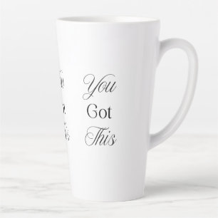 Caneca De Café Latte Você Conseguiu Presente Motivacional de Bem-Estar