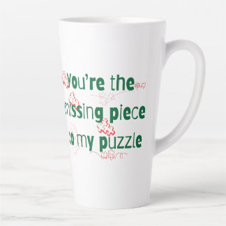 Caneca De Café Latte Você é a peça que falta no meu quebra-cabeça Citaç