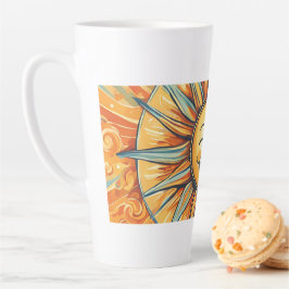 Caneca De Café Latte Você É Minha Design De Sol