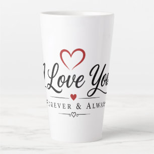Caneca De Café Latte Você & Eu Para Sempre