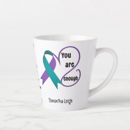 Caneca De Café Latte "Você Já É O Suficiente" Curando A Esperança, cita