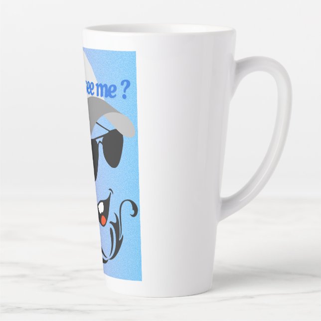 Caneca De Café Latte Você Pode Me Ver? (Direita)