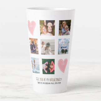 Caneca De Café Latte Você Será Meu Dom De Foto Da Bridesmaid?