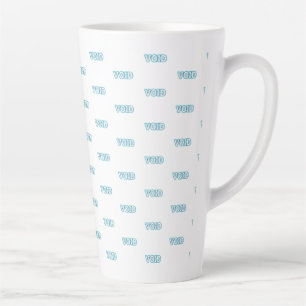 Caneca De Café Latte VOID//QUEBRADO: Entre no Abismo Elétrico