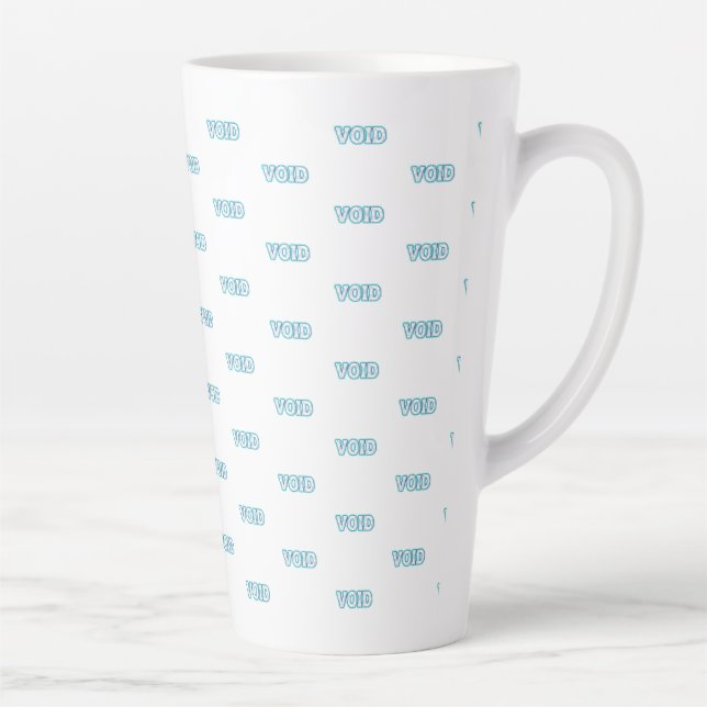 Caneca De Café Latte VOID//QUEBRADO: Entre no Abismo Elétrico (Direita)