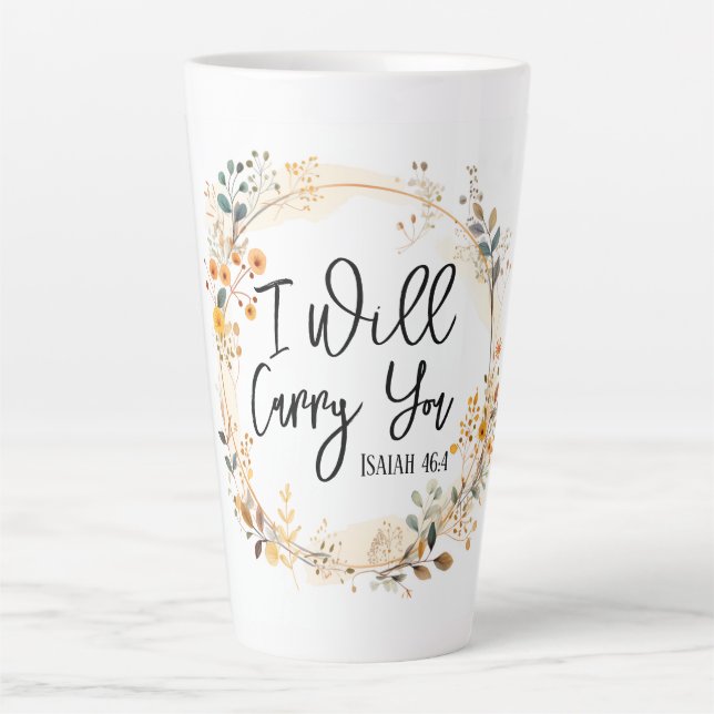 Caneca De Café Latte Vou Carregar-Te Mug (Frente)