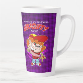 Caneca De Café Latte Vou fazer algo travesso hoje
