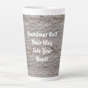 Caneca De Café Latte Vovô Knit