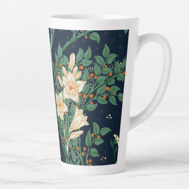 Caneca De Café Latte Walter Crane "Francesca" Botanical (Direita)