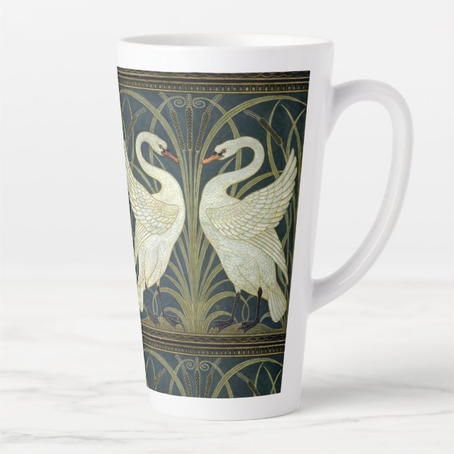 Caneca De Café Latte Walter Crane Swan & Rush e Iris Vitoriano  (Direita)