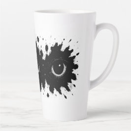 Caneca De Café Latte Watcher in the Ink: Eye‑Blot Sigil