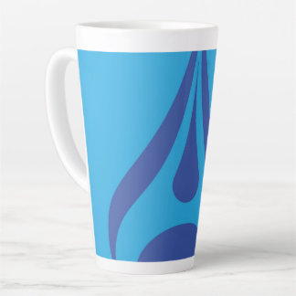 Caneca De Café Latte Water Drop design on  white mug