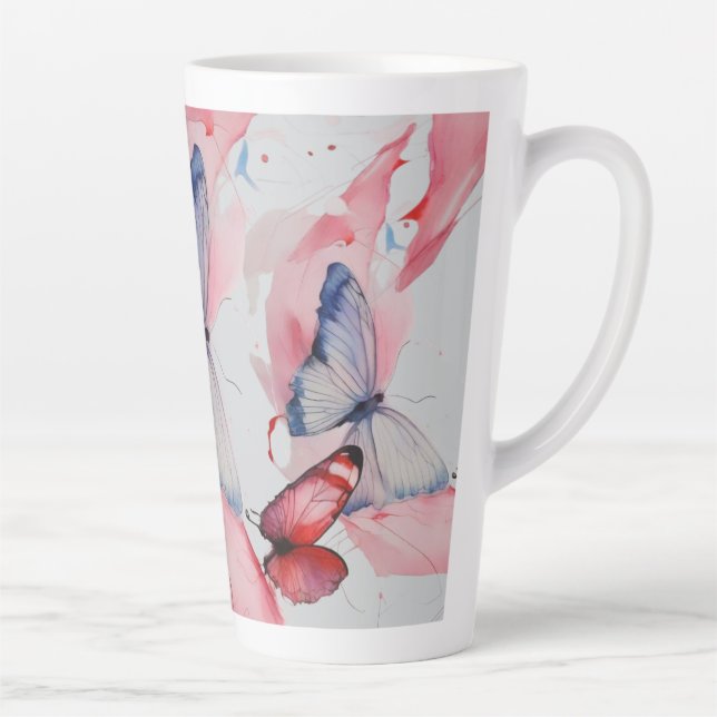 Caneca De Café Latte Waterfly 4 (Direita)