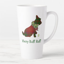 Caneca De Café Latte Wee Scottie Dog Feliz Direita Ruff! Ruff!