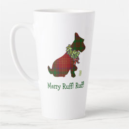 Caneca De Café Latte Wee Scottie Dog Feliz Esquerda Ruff! Ruff!