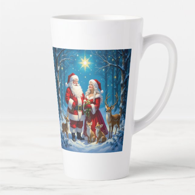 Caneca De Café Latte „Weihnachtliche Harmonie“ (Direita)