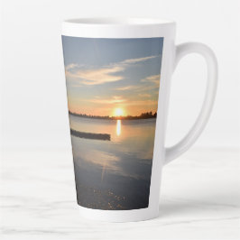 Caneca De Café Latte Wendouree Twilight Tranquilidade