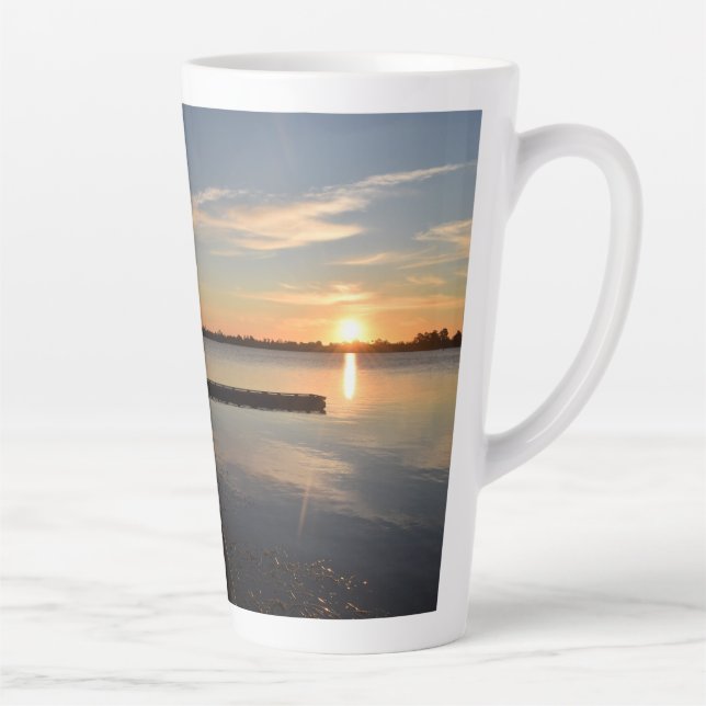Caneca De Café Latte Wendouree Twilight Tranquilidade (Direita)