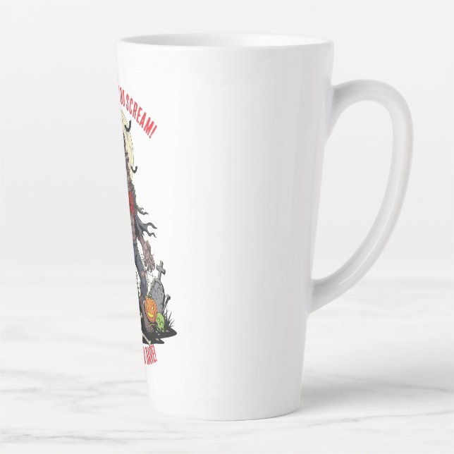 Caneca De Café Latte 🐺 Werewolf Halloween Mug 🎃 💀 (Direita)
