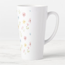 Caneca De Café Latte Whimsical Spring Meadow Ceramic Mug - Aesthetic