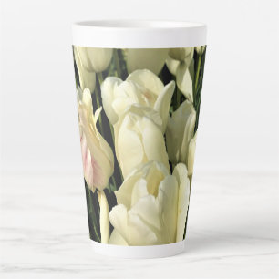 Caneca De Café Latte White Tulips, Oregon