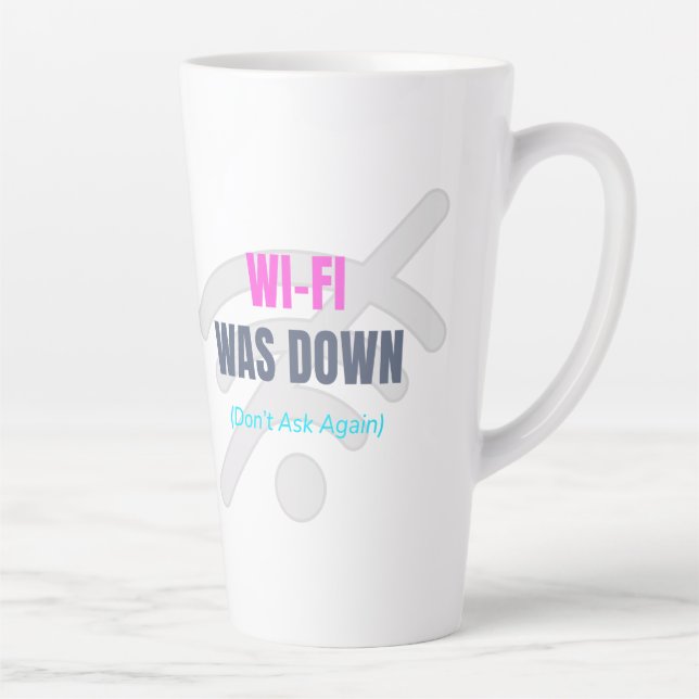 Caneca De Café Latte Wi-Fi desligado (Não perguntar novamente) (Direita)