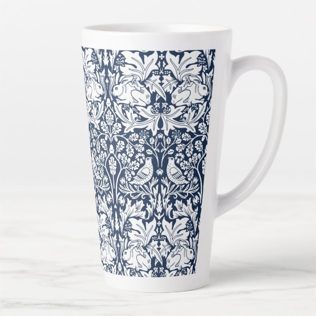 Caneca De Café Latte William Morris Brer Rabbit Pattern (Direita)
